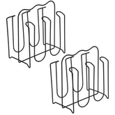 Kit 2 Suportes Porta 6 Copos Preto Escorredor Organizador Mesa Bancada Black Arthi